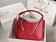 Givenchy Out Bag in Shiny Leather with Chain Red Size 25x7x12cm - 1