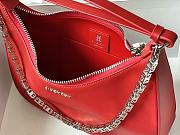 Givenchy Out Bag in Shiny Leather with Chain Red Size 25x7x12cm - 4