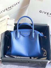 Givenchy Antigona Bag in Box Leather Blue Size 45x9x35cm - 5