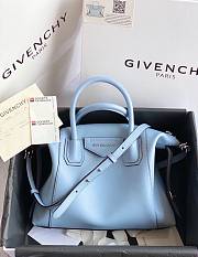Givenchy Antigona Bag in Box Leather Lighting Blue Size 45x9x35cm - 3