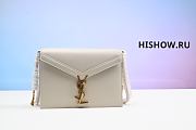 YSL Cassandra Medium Chain Bag White Size 22x16x5cm - 1