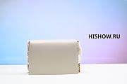 YSL Cassandra Medium Chain Bag White Size 22x16x5cm - 6