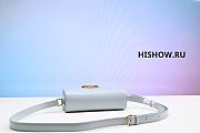 Celine Classique Triomphe Bag ln Shiny Calfskin Grey - 4