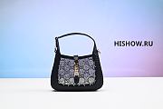 Gucci Jackie 1961 Mini Black Lizard Size 19x13x3cm - 1