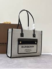 Burberry Freya Tote Bag Grey 33.12.526CM - 1