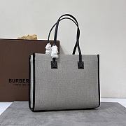 Burberry Freya Tote Bag Grey 33.12.526CM - 4