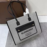 Burberry Freya Tote Bag Grey 33.12.526CM - 2