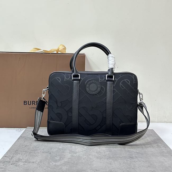 Burberry Tote Bag Black 38.28.6CM - 1