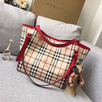 Burberry Tote Bag Red 27.17.26CM