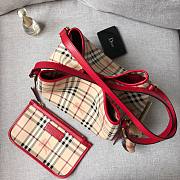 Burberry Tote Bag Red 27.17.26CM - 3