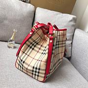 Burberry Tote Bag Red 27.17.26CM - 4