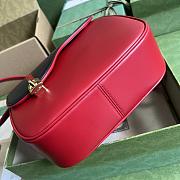 GG Equestrian Inspired Shoulder Bag Red SIZE 21x20x7CMS - 6