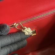 GG Equestrian Inspired Shoulder Bag Red SIZE 21x20x7CMS - 3