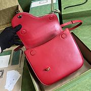 GG Equestrian Inspired Shoulder Bag Red SIZE 21x20x7CMS - 2