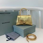 Balenciaga Hourglass Crocodile Gold SIZE 23X15X10CM - 2