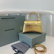 Balenciaga Hourglass Crocodile Gold SIZE 23X15X10CM - 5