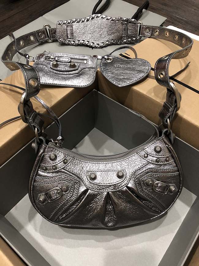 Balenciaga LE Cagole XS Shoulder Bag Dark Grey 26x16x6.5cm - 1