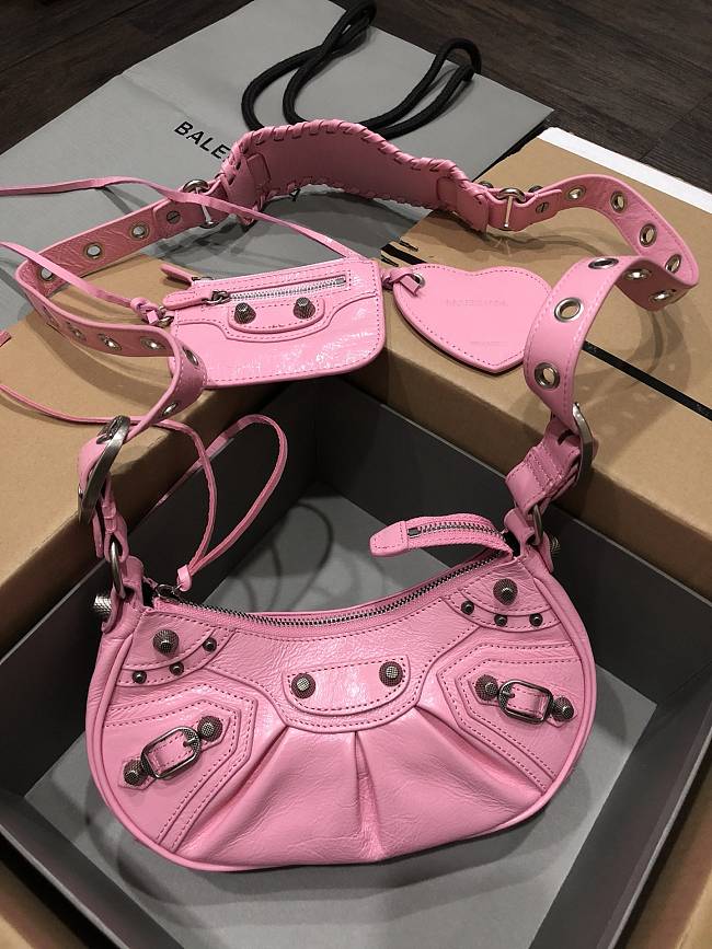 Balenciaga LE Cagole XS Shoulder Bag Pink 26x16x6.5cm - 1