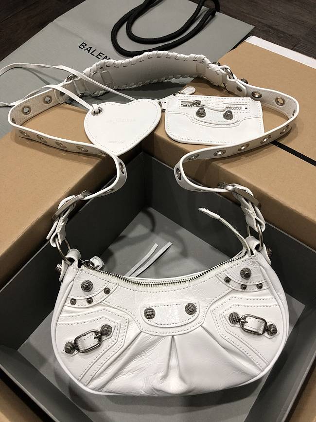 Balenciaga LE Cagole XS Shoulder Bag White 26x16x6.5cm - 1