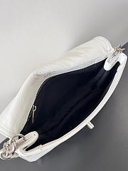 Balenciaga Soft Flap Bag In White SIZE 23.5X24.8X3CM - 6