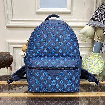 Louis Vuitton Discovery Backpack M46553 Blue SIZE 29X38X20CM