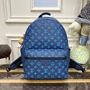 Louis Vuitton Discovery Backpack M46553 Blue SIZE 29X38X20CM - 3