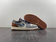 Air Jordan 1 Low SE Phantom Repaired Denim Swoosh FZ5042-041 - 3