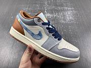 Air Jordan 1 Low SE Phantom Repaired Denim Swoosh FZ5042-041 - 5