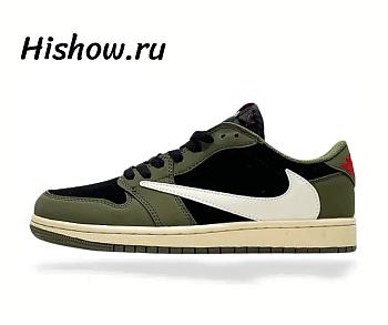 Air Jordan 1 Low Travis Scott Black Olive DM7866-002