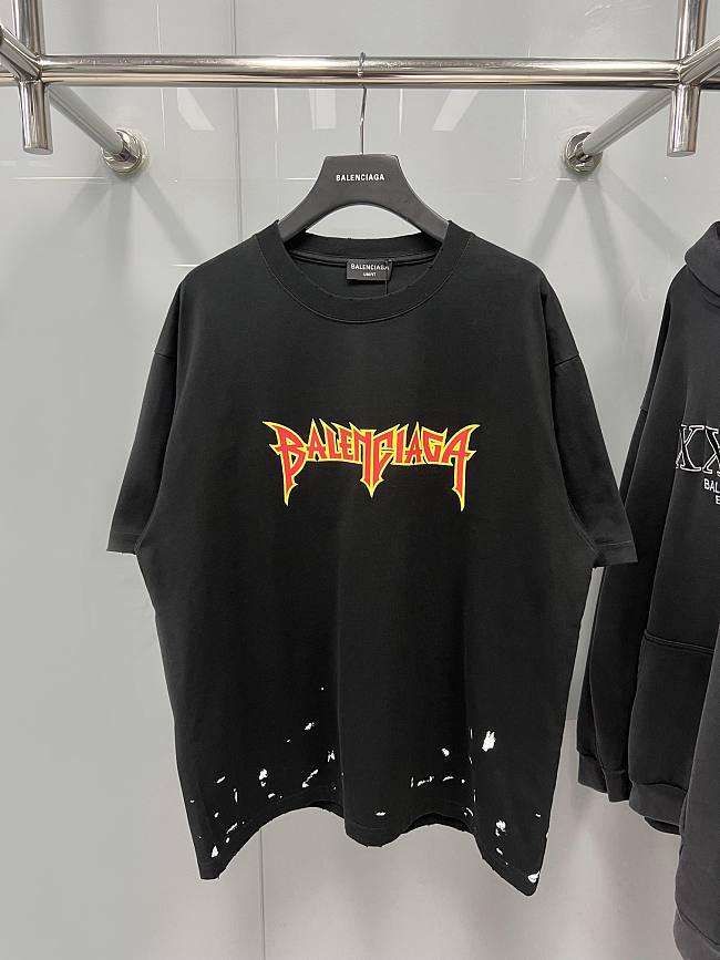 Balenciaga Logos Oversize T-Shirt No7 - 1
