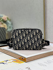 Dior Blue Oblique Jacquard Pouch 18x12x5CM - 2