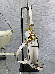 Dior Saddle Bag with Strap Latte Grained Calfskin Size 21x18x5CM - 6