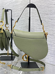 Dior Saddle Bag with Strap Pastel Peyote Green Size 21x18x5CM - 2