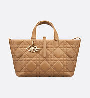 Dior Toujours Bag Tan Macrocannage Calfskin 28x21x17cm - 4