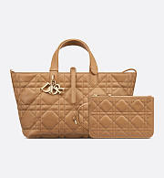 Dior Toujours Bag Tan Macrocannage Calfskin 28x21x17cm - 2