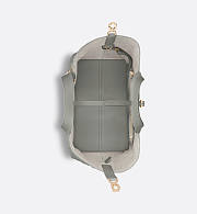 Dior Toujours Bag Stone Gray Macrocannage Calfskin 28x21x17cm - 5