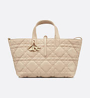 Dior Toujours Bag Powder Beige Macrocannage Calfskin 28x21x17cm - 5