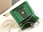 BVLGARI REVERSE FOREVER CROSSBODY BAG GREEN 22X15X4.5CM - 2
