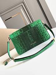 BVLGARI REVERSE FOREVER EAST-WEST GREEN 22X15X4.5CM - 5
