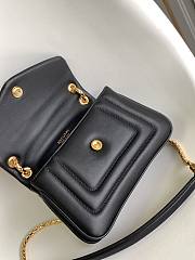 BVLGARI REVERSE FOREVER SHOULDER BAG BLACK 22.5X15X7CM - 6
