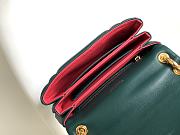 BVLGARI REVERSE FOREVER SHOULDER BAG GREEN 22.5X15X7CM - 2