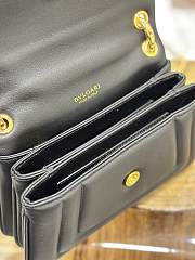 BVLGARI REVERSE MICRO TOP HANDLE BAG BLACK 22.5X15X7CM - 4