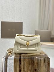 BVLGARI REVERSE MICRO TOP HANDLE BAG CREAM 22.5X15X7CM - 1