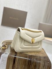 BVLGARI REVERSE MICRO TOP HANDLE BAG CREAM 22.5X15X7CM - 6