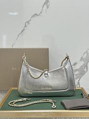 BVLGARI SERPENTI BAIA SHOULDER BAG SILVER 27X18X3CM - 5