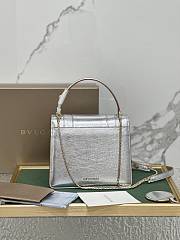 BVLGARI SERPENTI FOREVER TOP HANDEL SILVER 20X16X9CM - 5