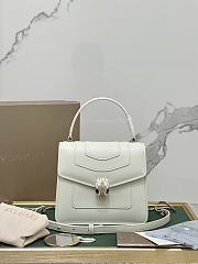 BVLGARI SERPENTI FOREVER TOP HANDEL WHITE 18X16X9CM - 2