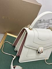 BVLGARI SERPENTI FOREVER TOP HANDEL WHITE 18X16X9CM - 4