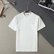 Dior CD Icon Relaxed-Fit T-Shirt White Cotton Jersey - 3