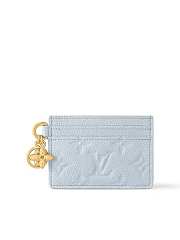 LV Charms Card Holder Bleu Olympe - 4